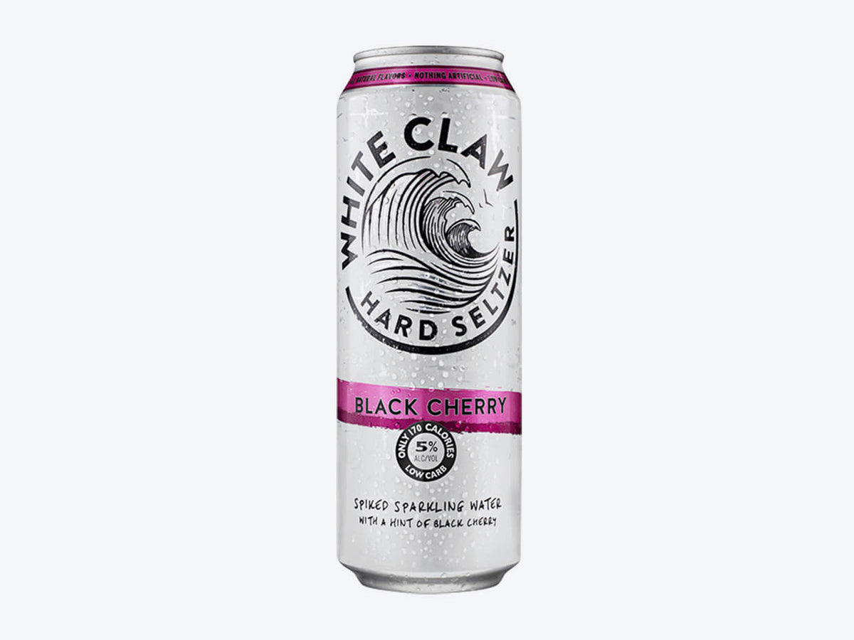 White Claw Hard Seltzer Can Black Cherry