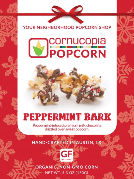 Peppermint Bark Cornucopia Popcorn