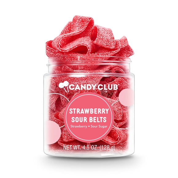 Strawberry Sour Belts - Candy Club