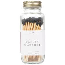 Black Safety Matches