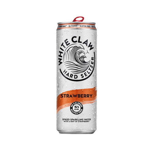 White Claw Hard Seltzer Strawberry 24oz Can